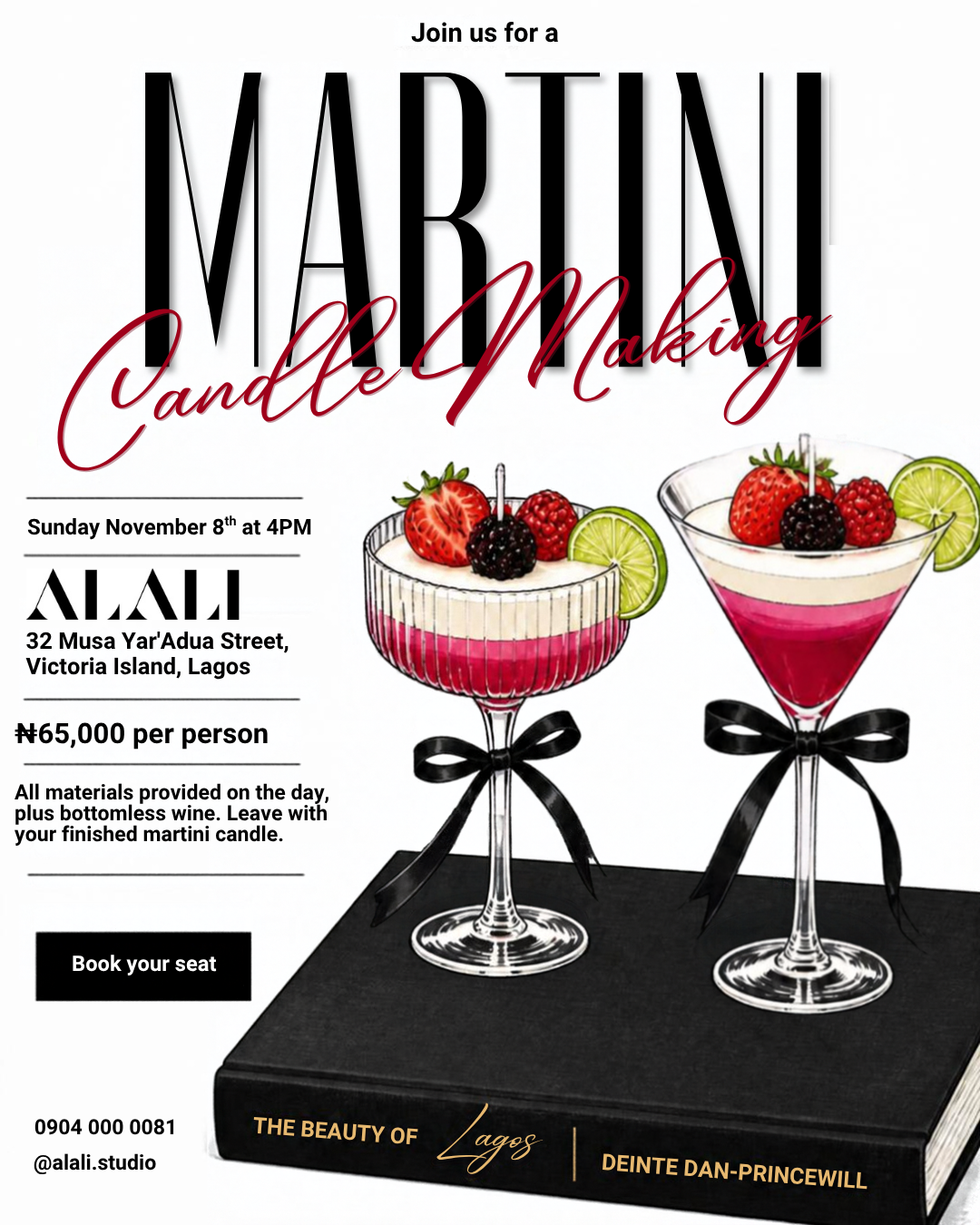 Martini Candle Making